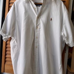 Ralph Lauren Classic White Button Down Shirt